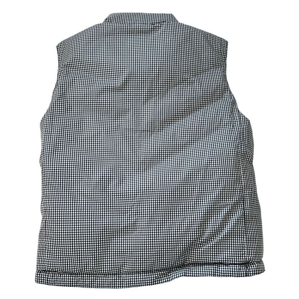GAP Reversible Puffer Vest Navy Checkered Winter 7-8 Youth EUC Like New - Picture 6 of 9